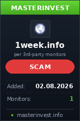HYIP проект 1week HYIP проект 1week