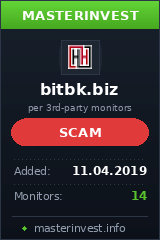 HYIP проект Bitbk Limited