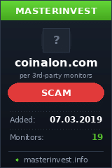 HYIP проект Coinalon