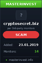 HYIP проект CRYPTOSECRET