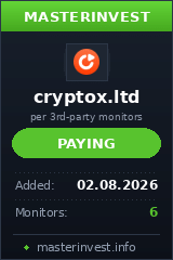 HYIP игра Cryptox HYIP игра Cryptox