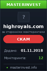 Хайп High Royals Investment Хайп High Royals Investment