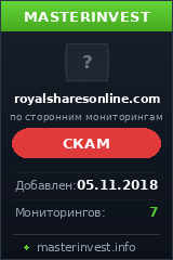 Инвестиционный хайп Royalsharesonline