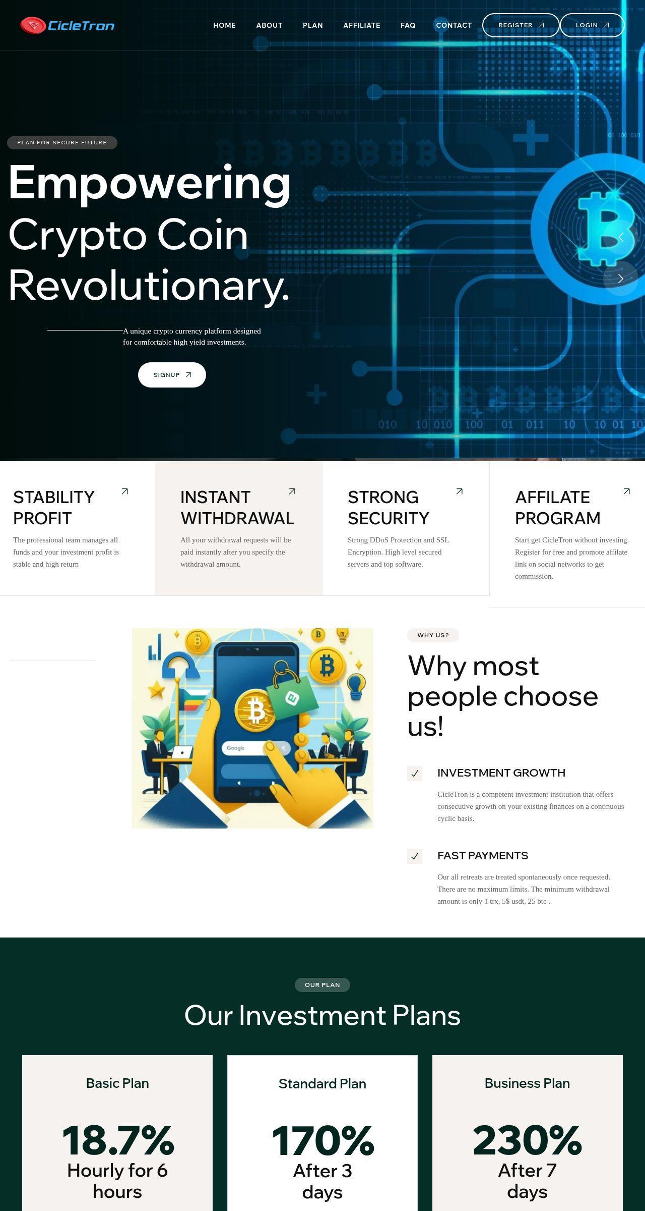 Инвестиционный хайп CicleTron Инвестиционный хайп CicleTron