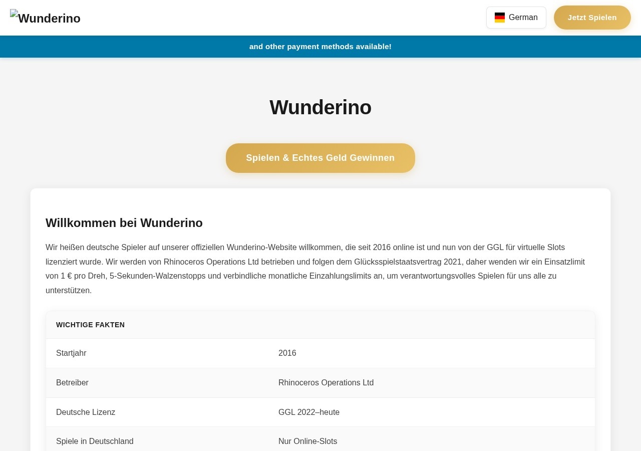 Хайп Wunderino Хайп Wunderino