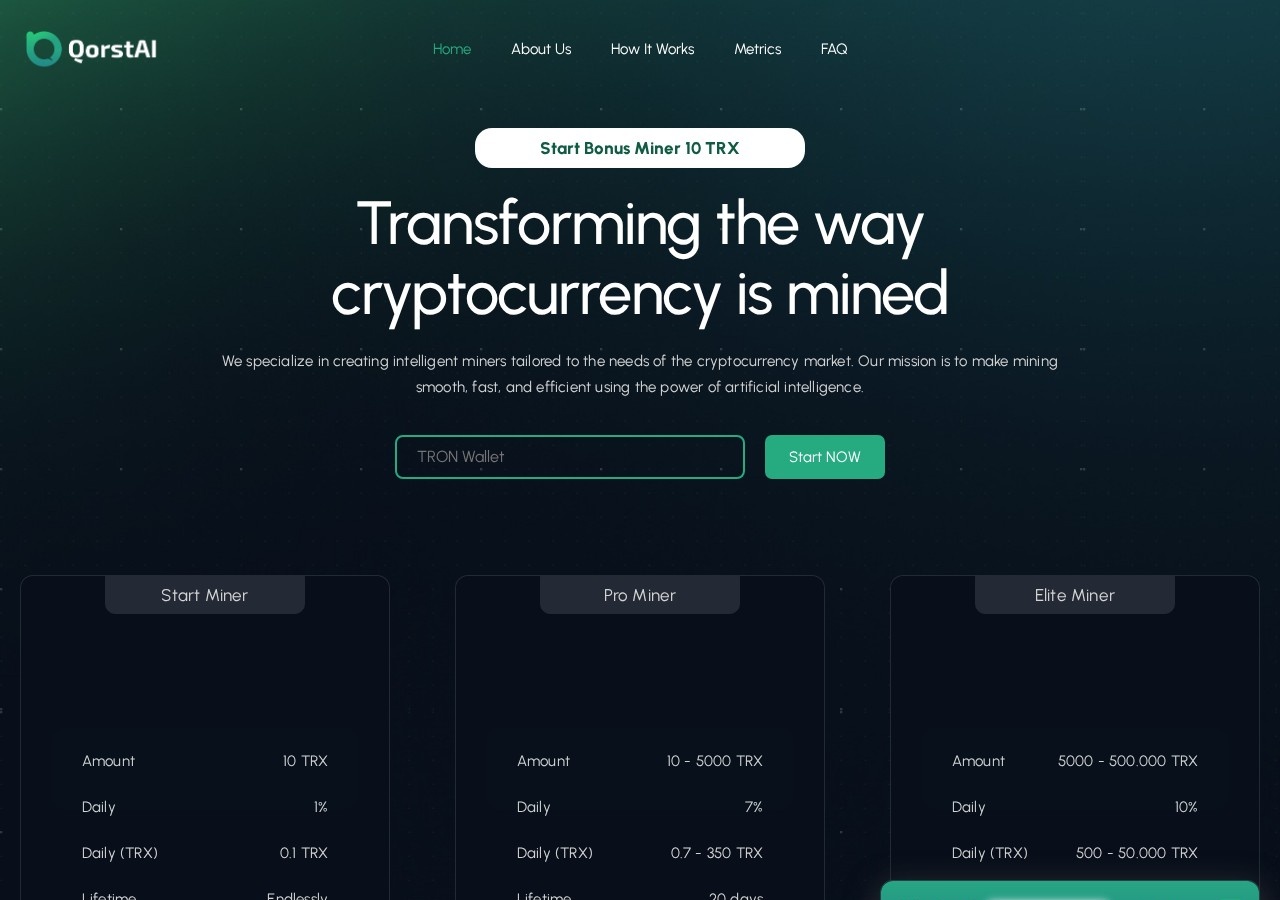 HYIP проект Qorst AI
