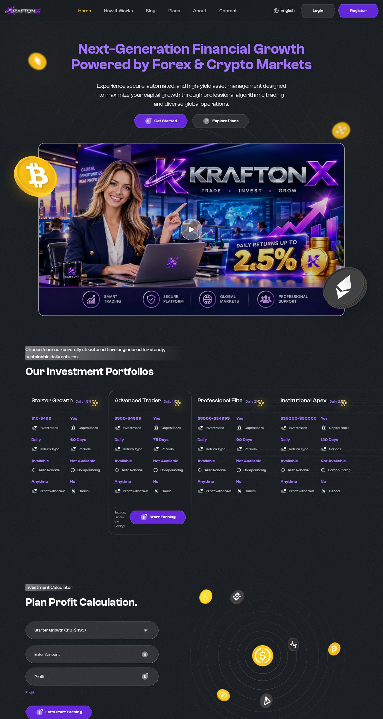 HYIP project Kraftonx