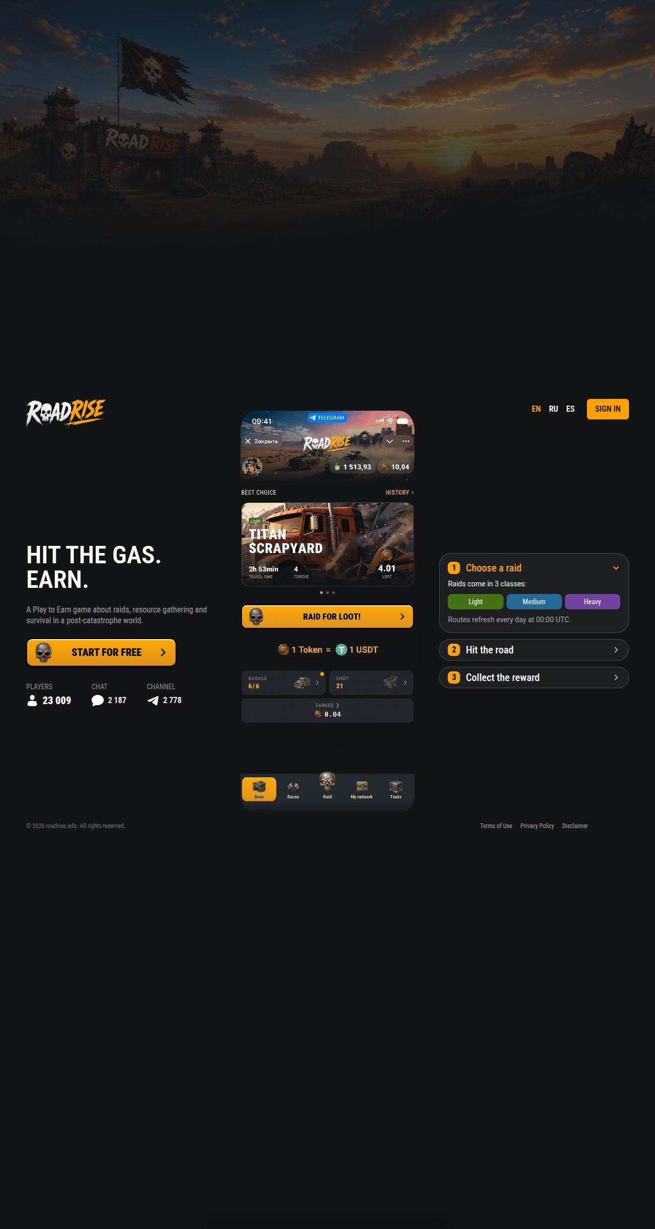 Хайп игра Roadrise