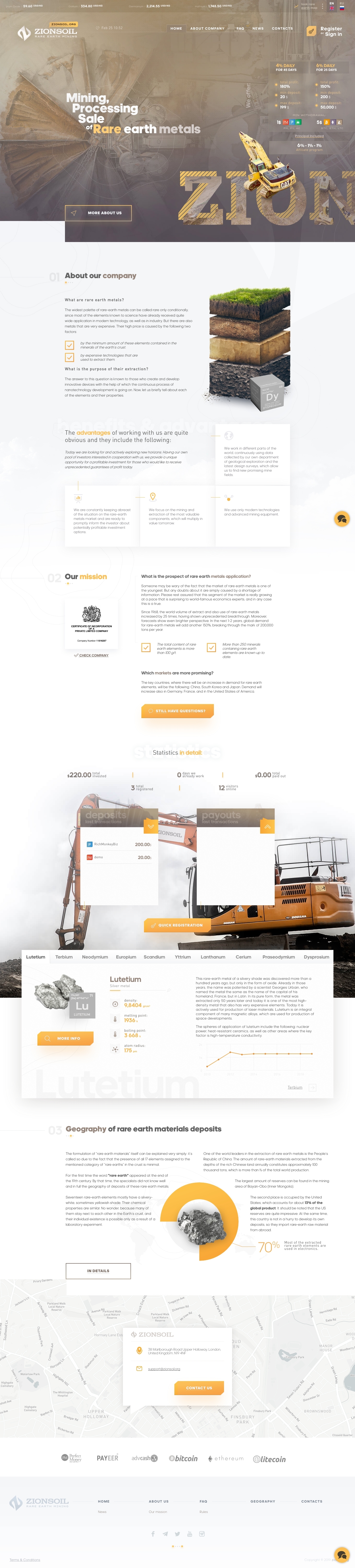 Инвест проект Zion Soil