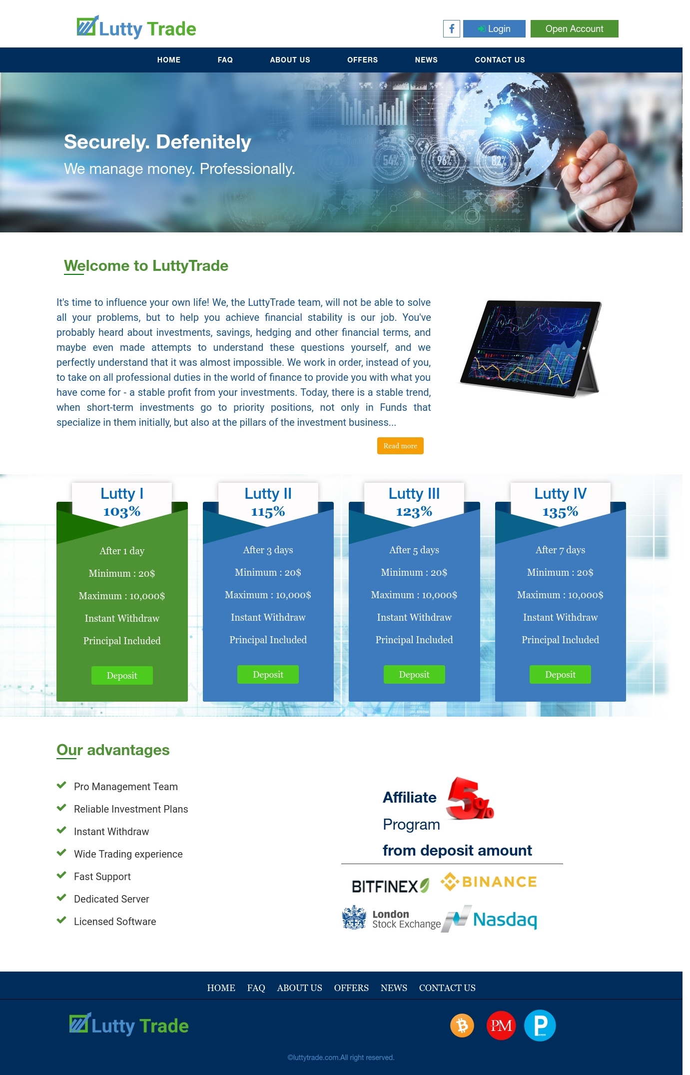 HYIP проект LuttyTrade HYIP проект LuttyTrade