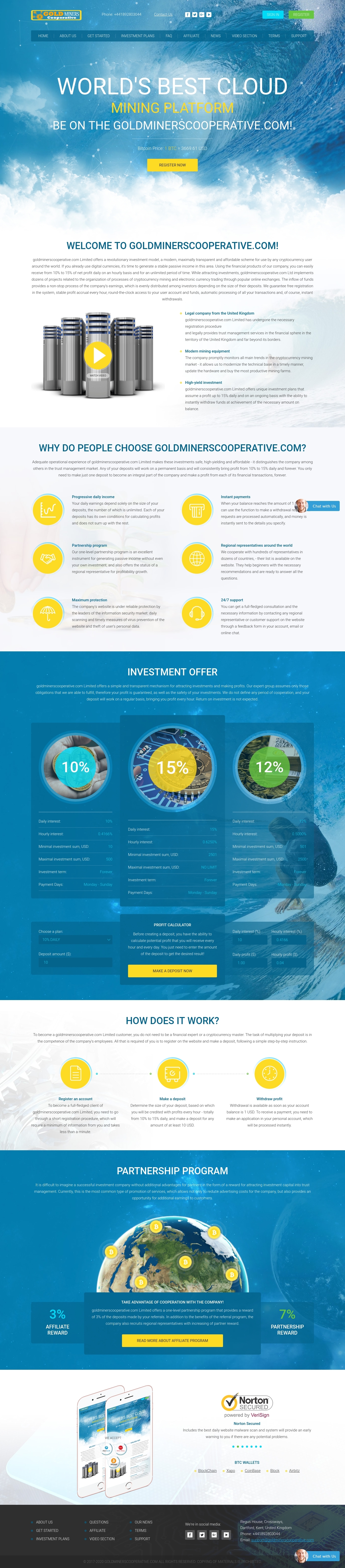 Хайп удвоитель GoldMinersCooperative