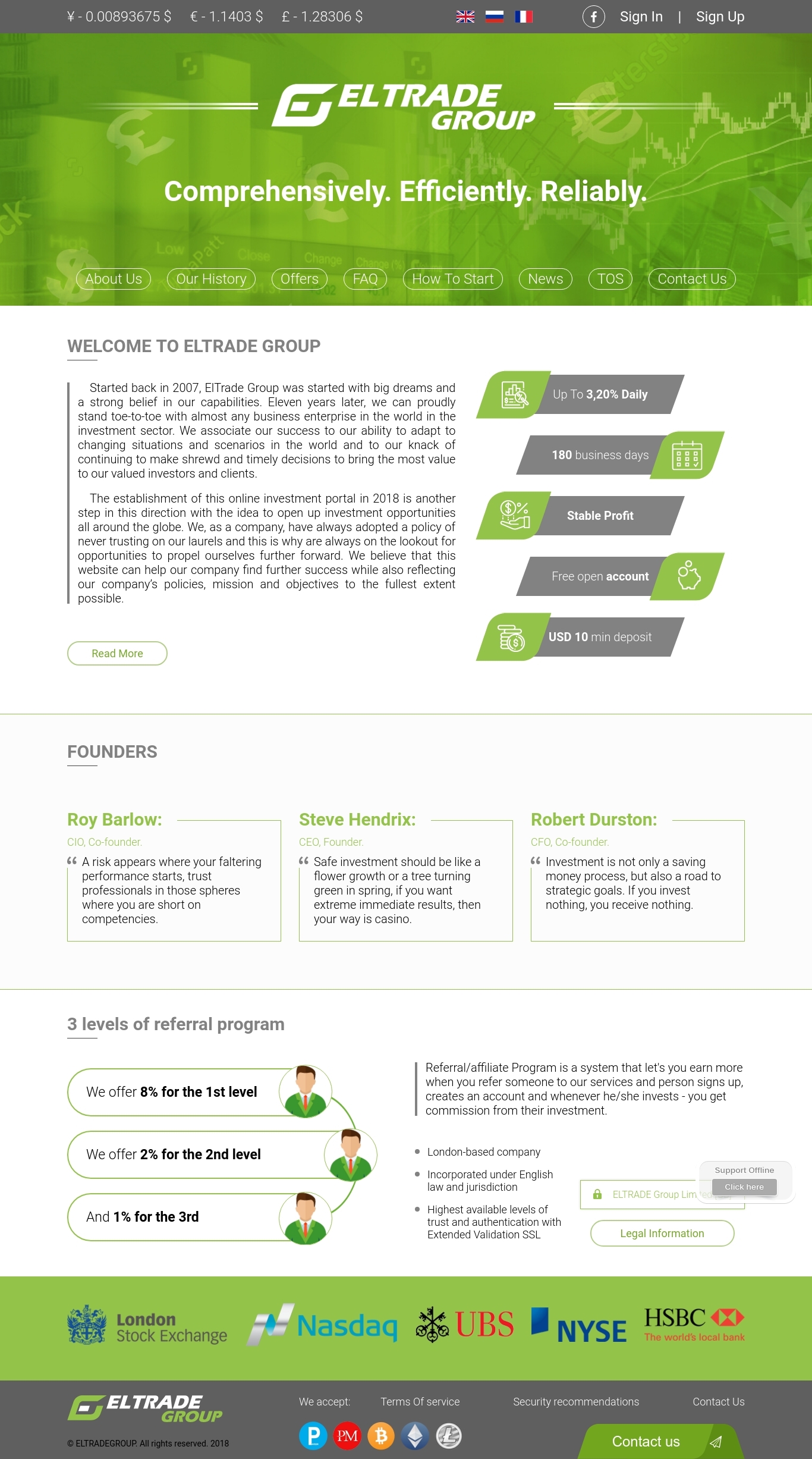 Инвестиционный проект ElTrade Group Инвестиционный проект ElTrade Group