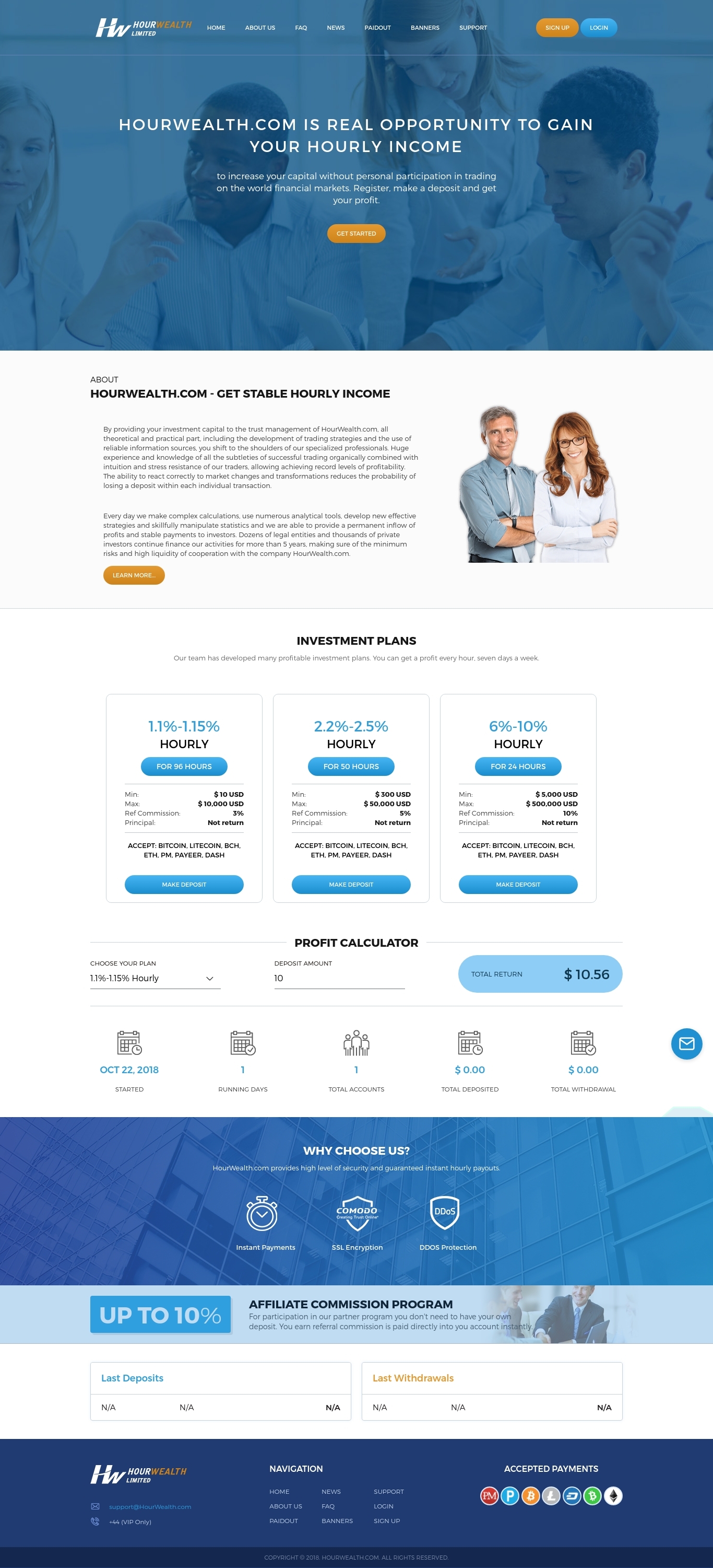 Игровой хайп проект HourWealth