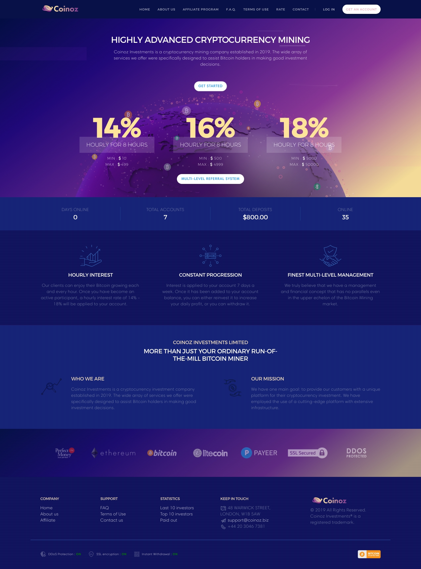 Инвестиционный проект Coinoz