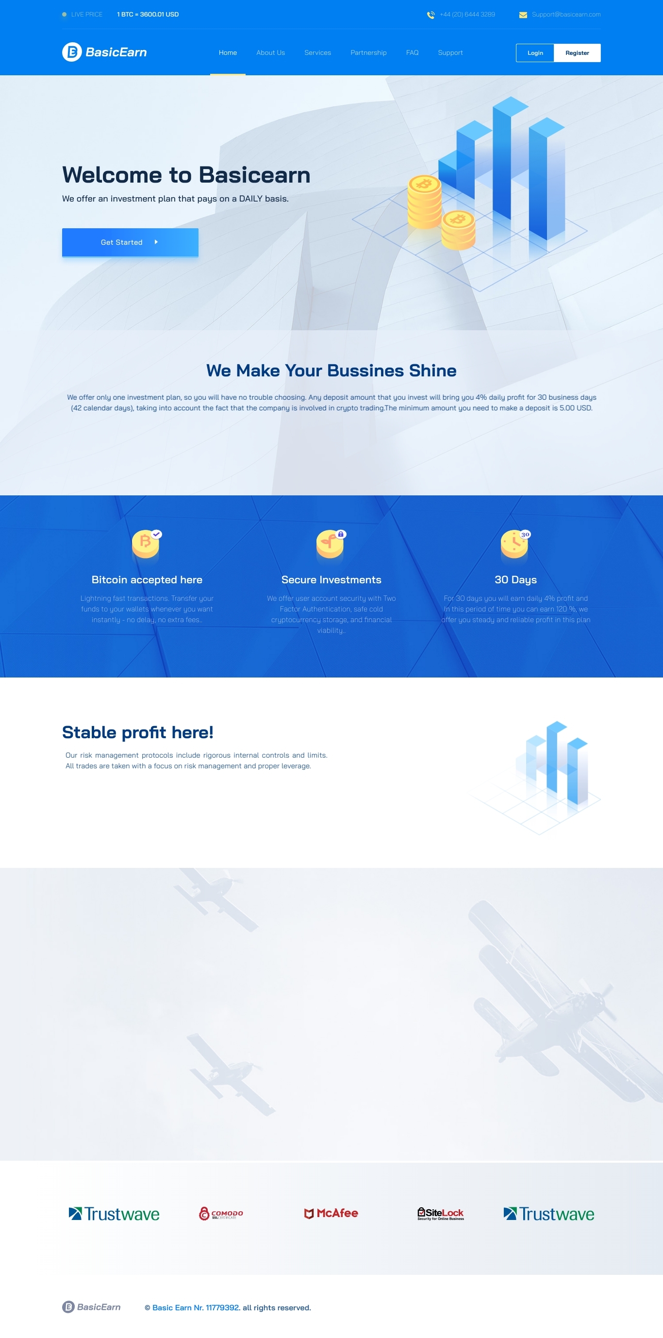Инвестиционный проект Basic Earn Инвестиционный проект Basic Earn