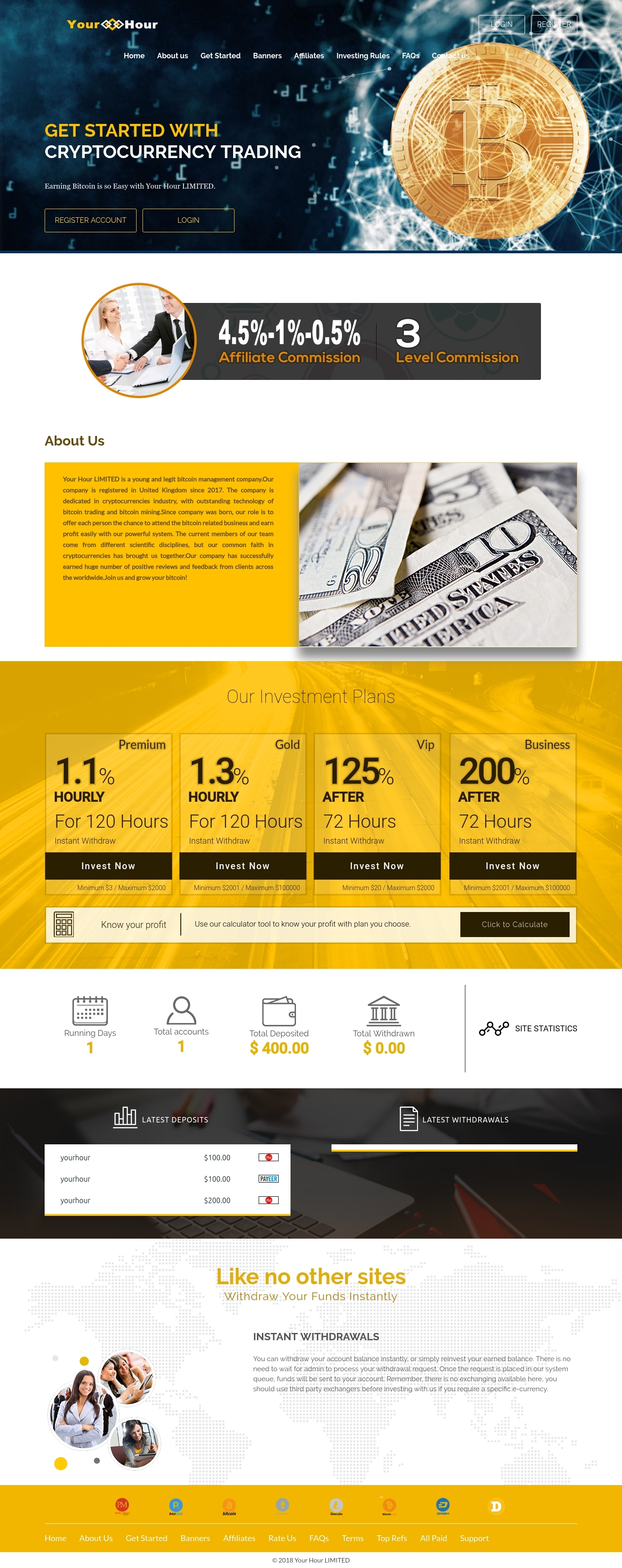 Инвестиционный проект Your Hour LIMITED