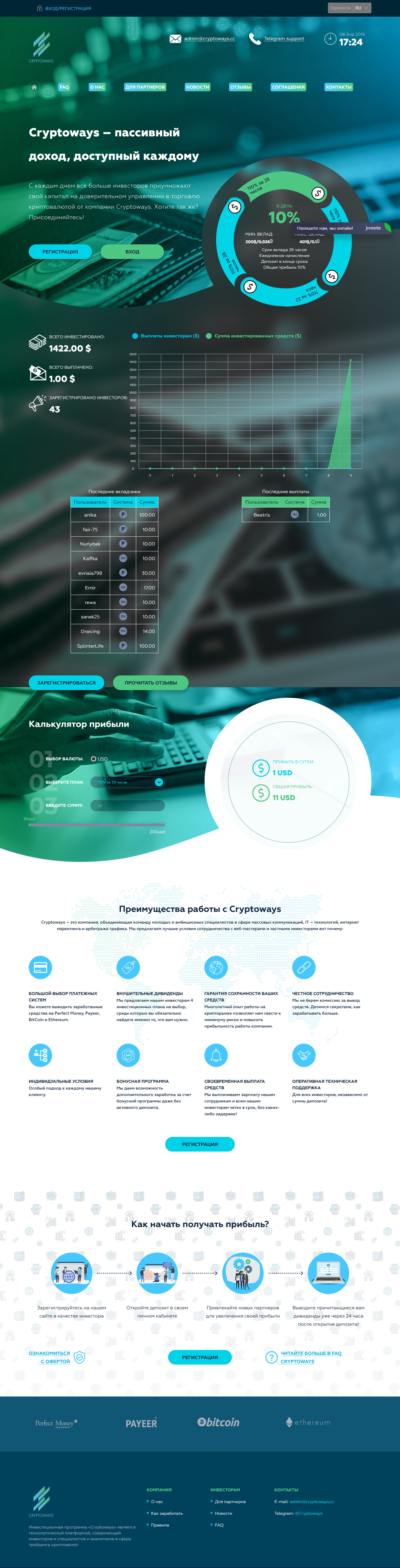 Инвестиционный проект Cryptoways
