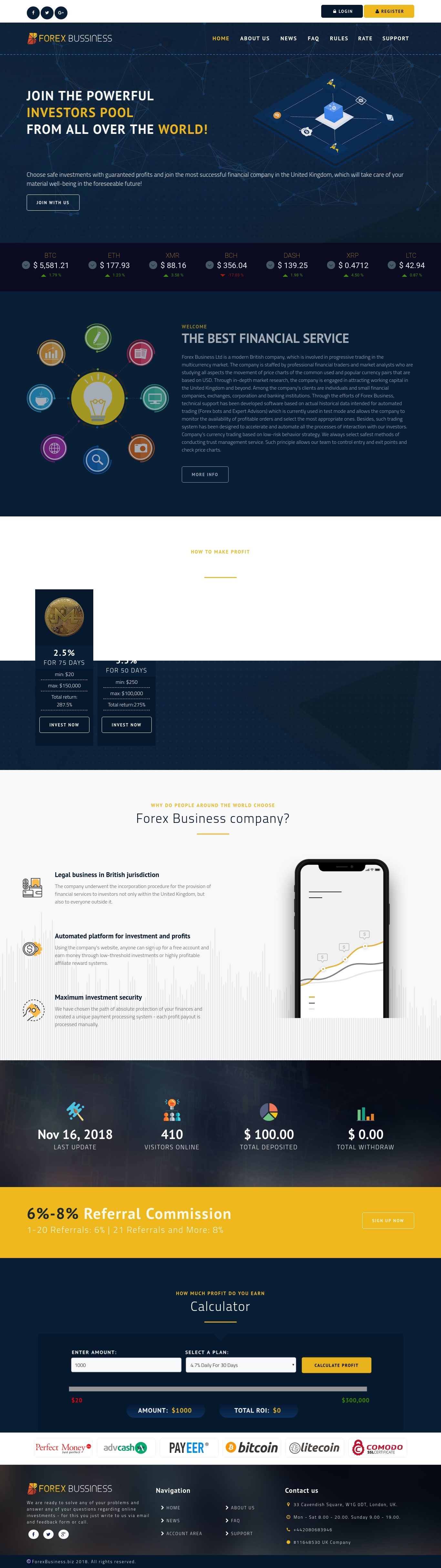 Инвестиционный хайп Forex Business