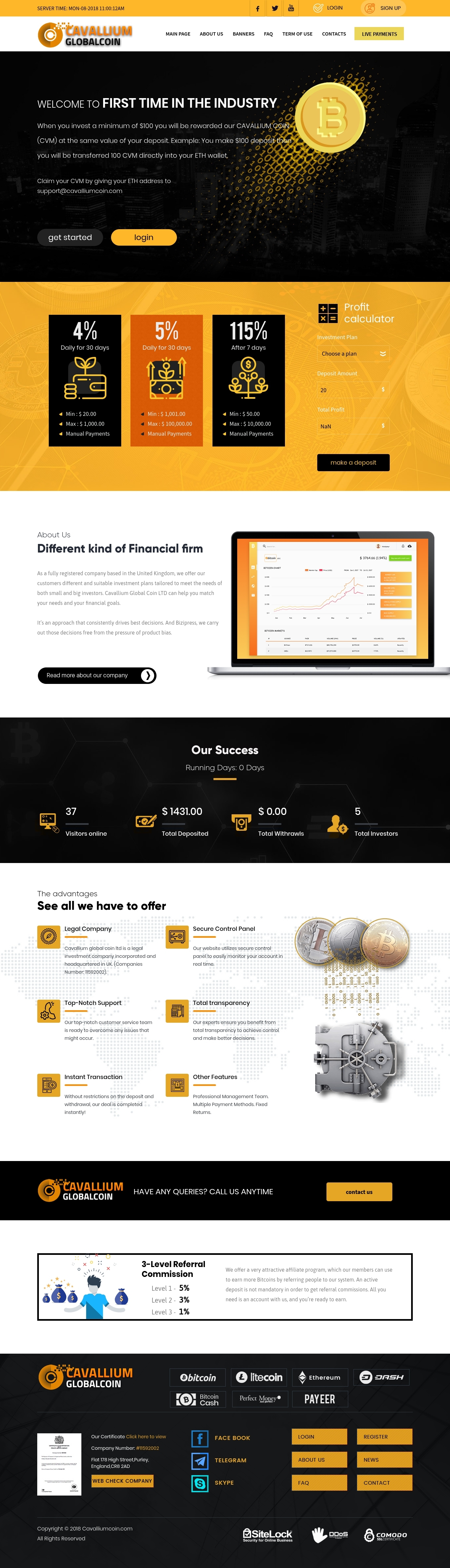 Инвест проект Cavallium Global Инвест проект Cavallium Global