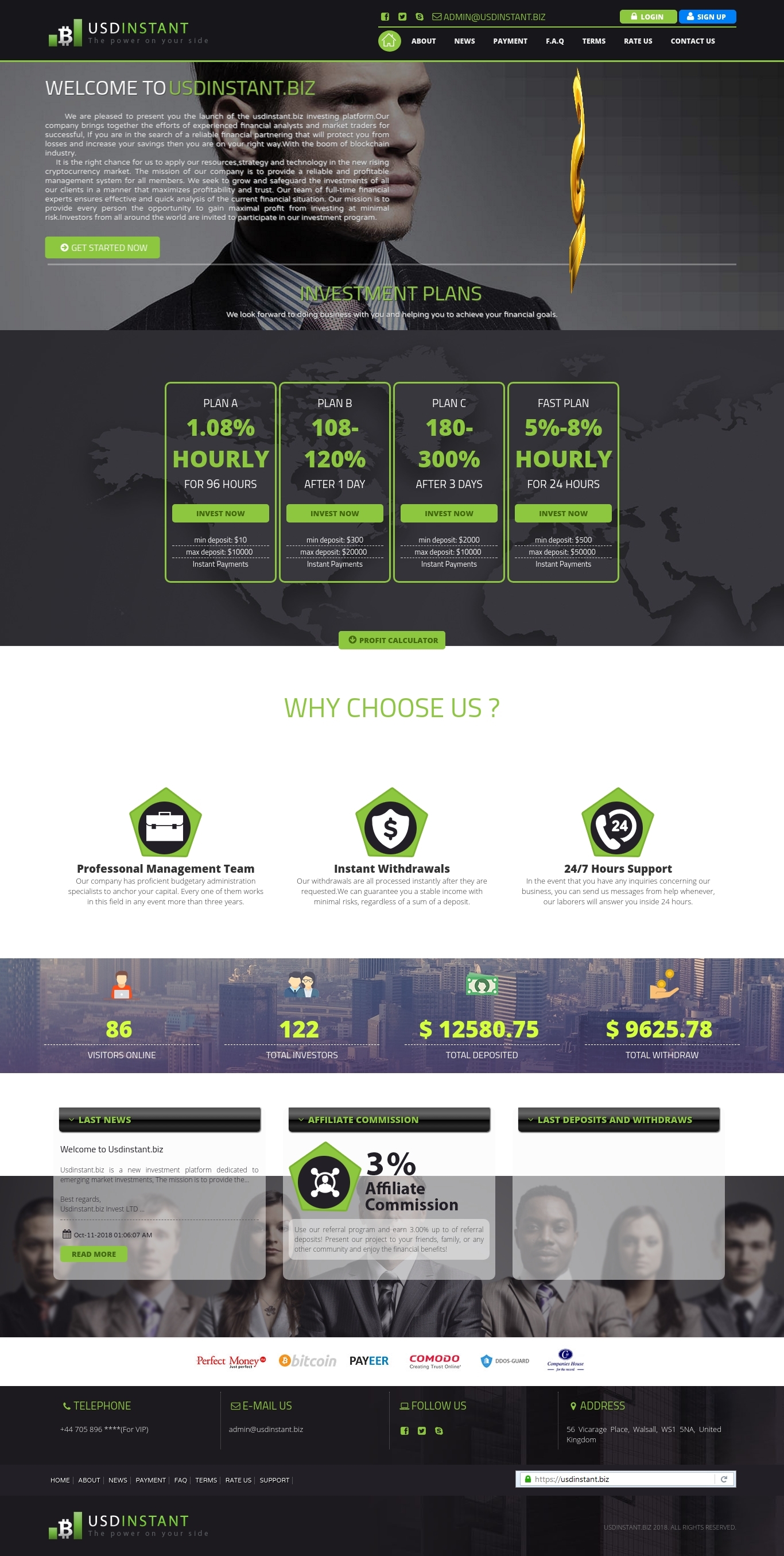 HYIP проект USD Instant
