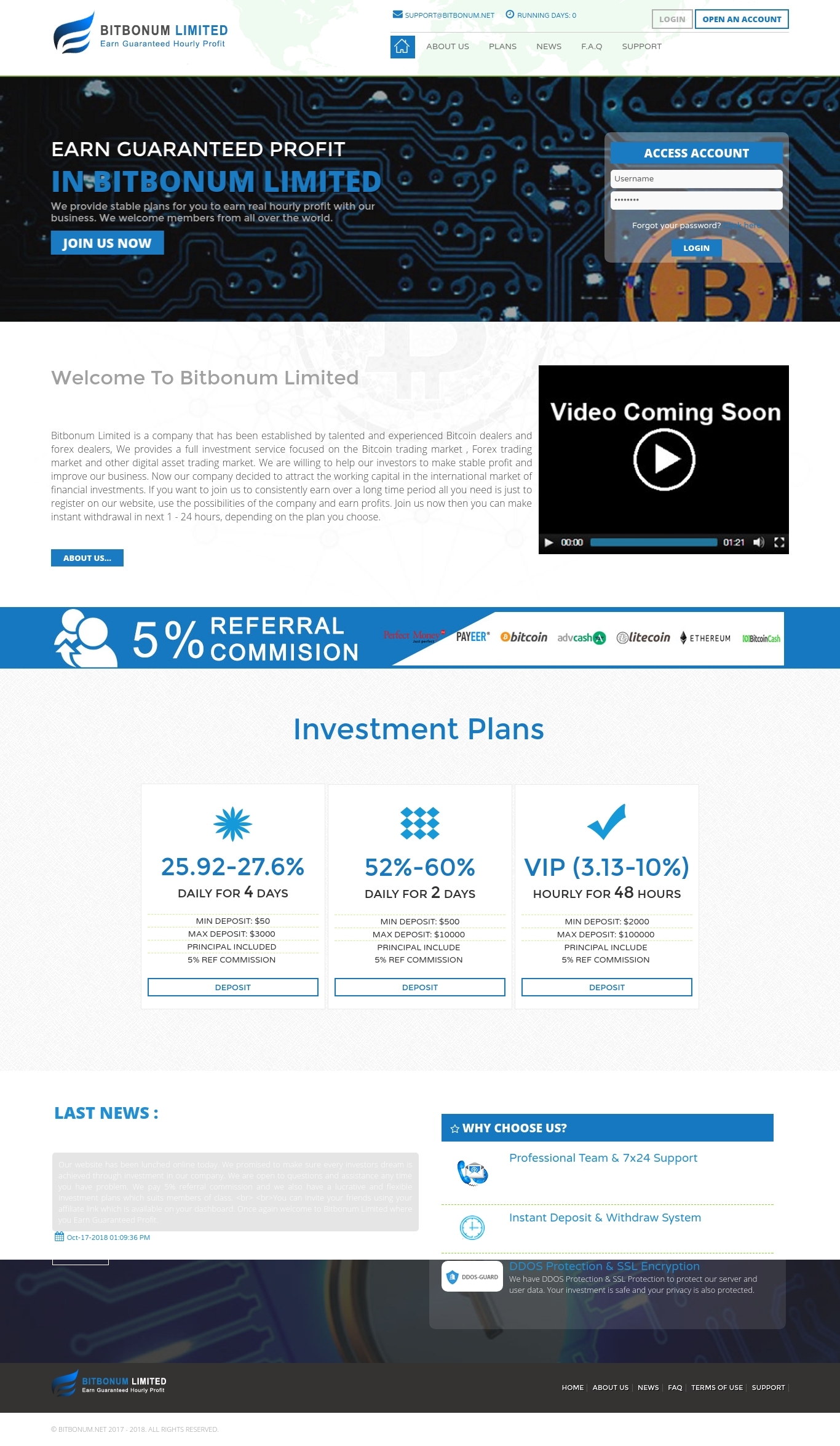 Игровой хайп проект Bitbonum Limited