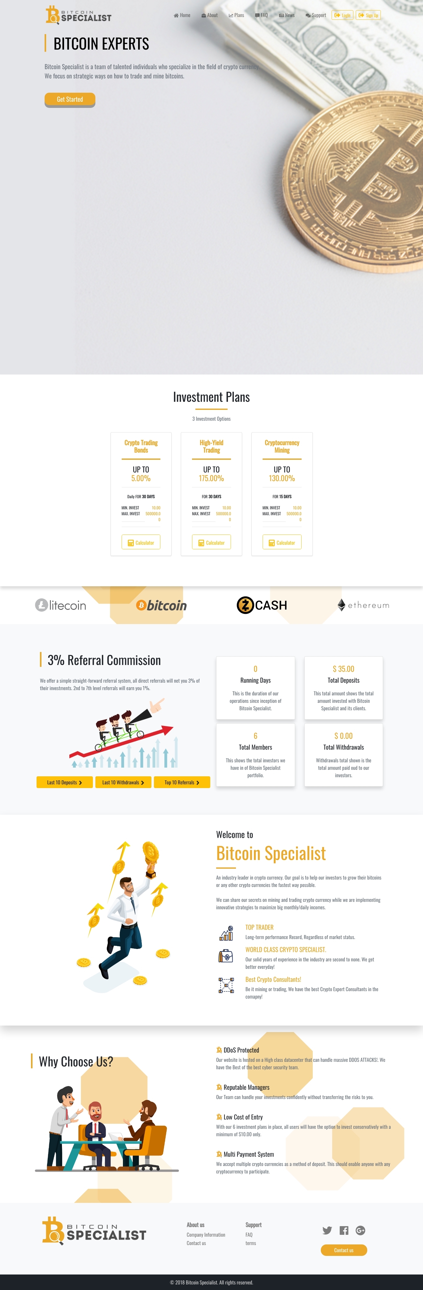 Игровой хайп проект Bitcoin Specialist Игровой хайп проект Bitcoin Specialist