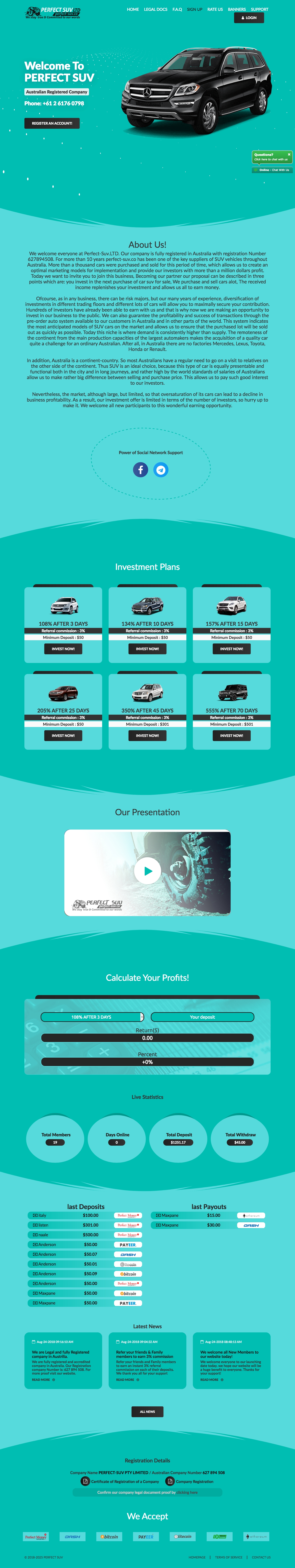Инвестиционный хайп Perfect-Suv.LTD Инвестиционный хайп Perfect-Suv.LTD