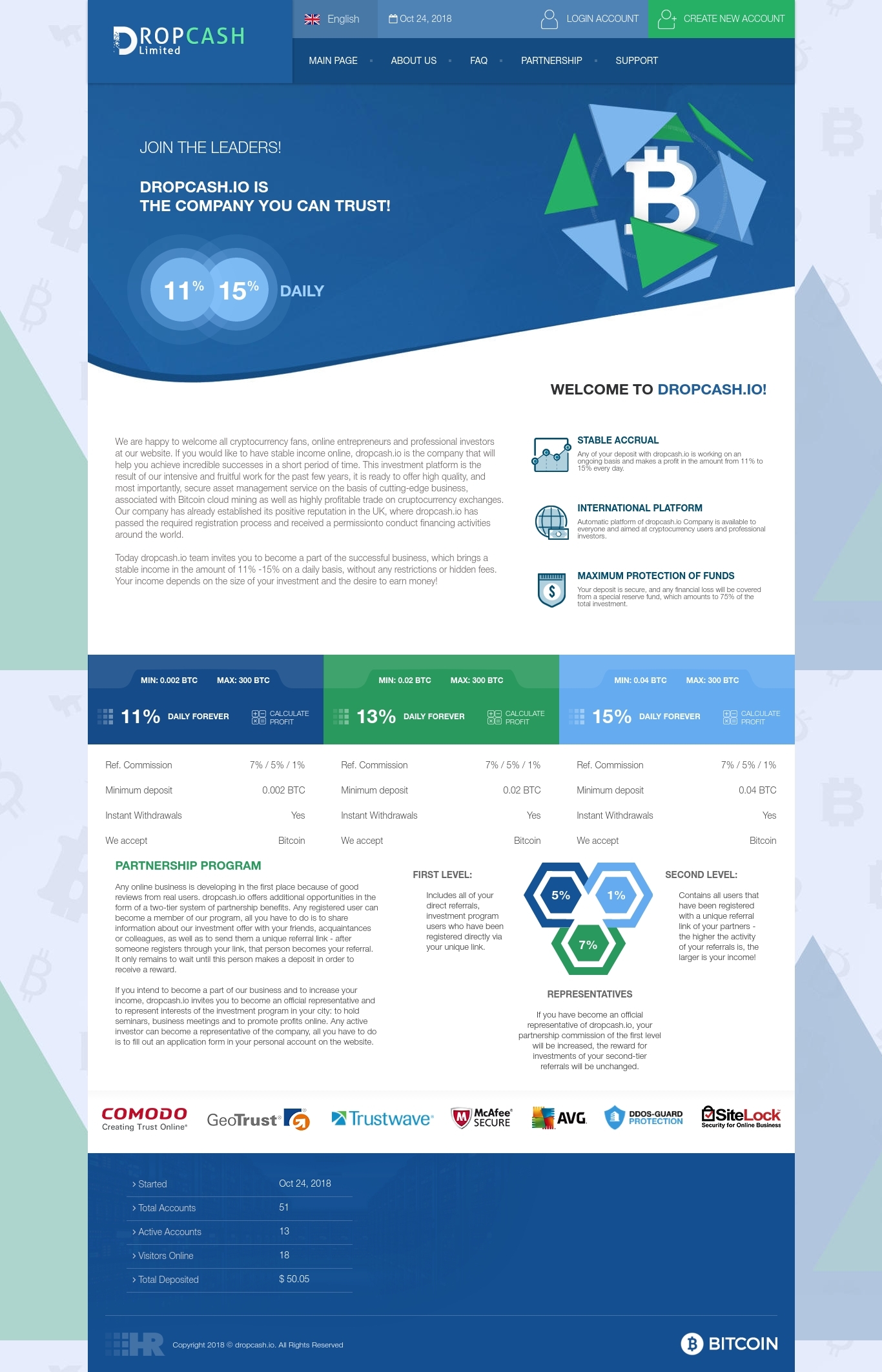 HYIP проект DROPCASH