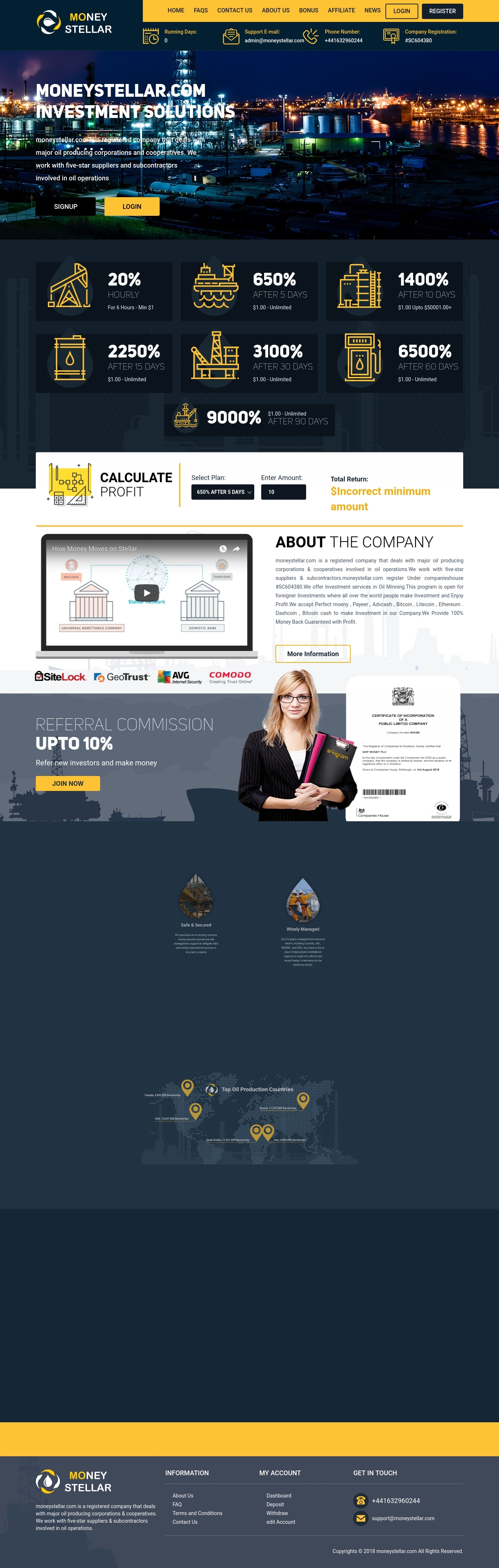 Хайп удвоитель Money Stellar LTD