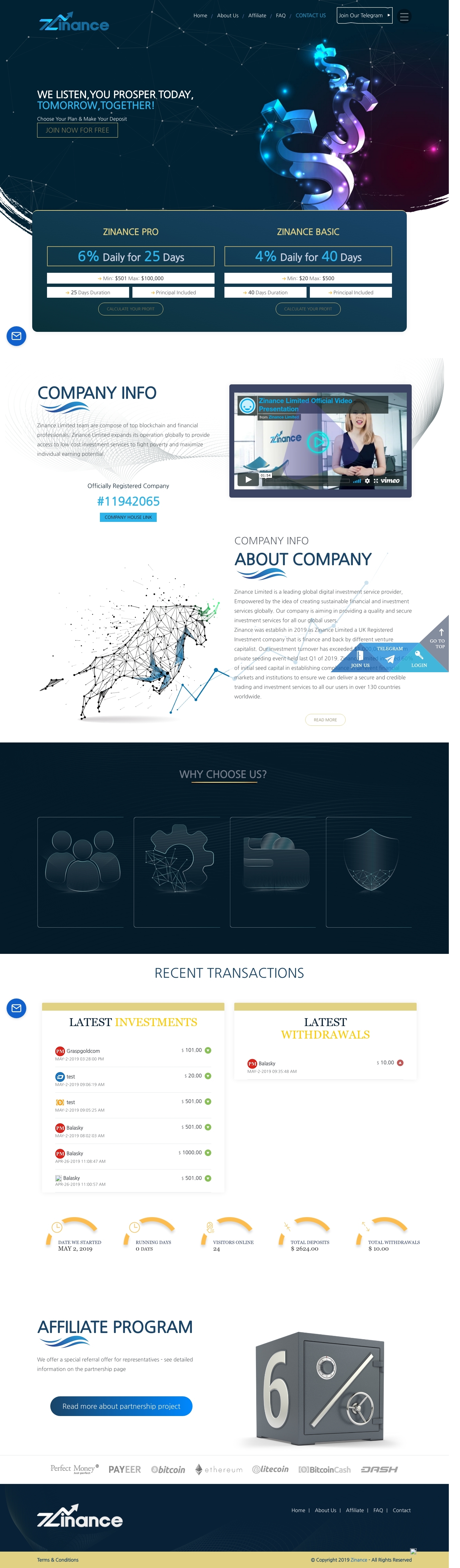 Инвест проект Zinance Ltd Инвест проект Zinance Ltd
