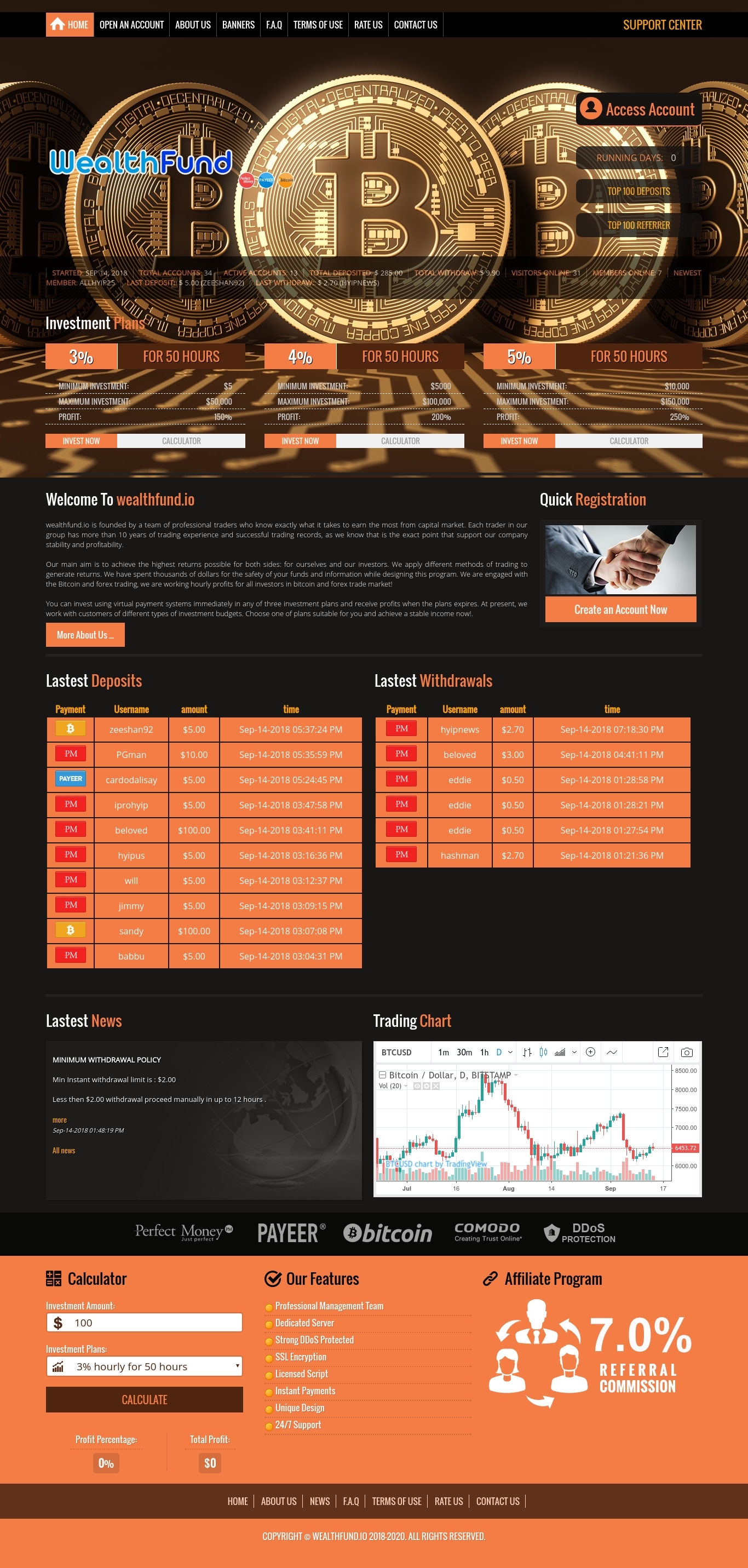 Инвестиционный проект WEALTHFUND