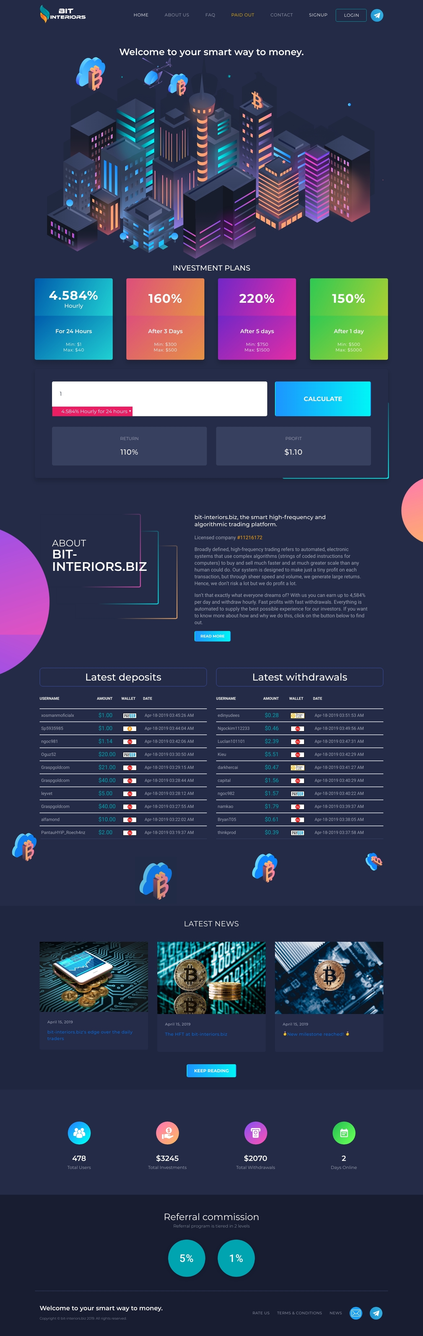Игровой хайп проект BIT-INTERIORS