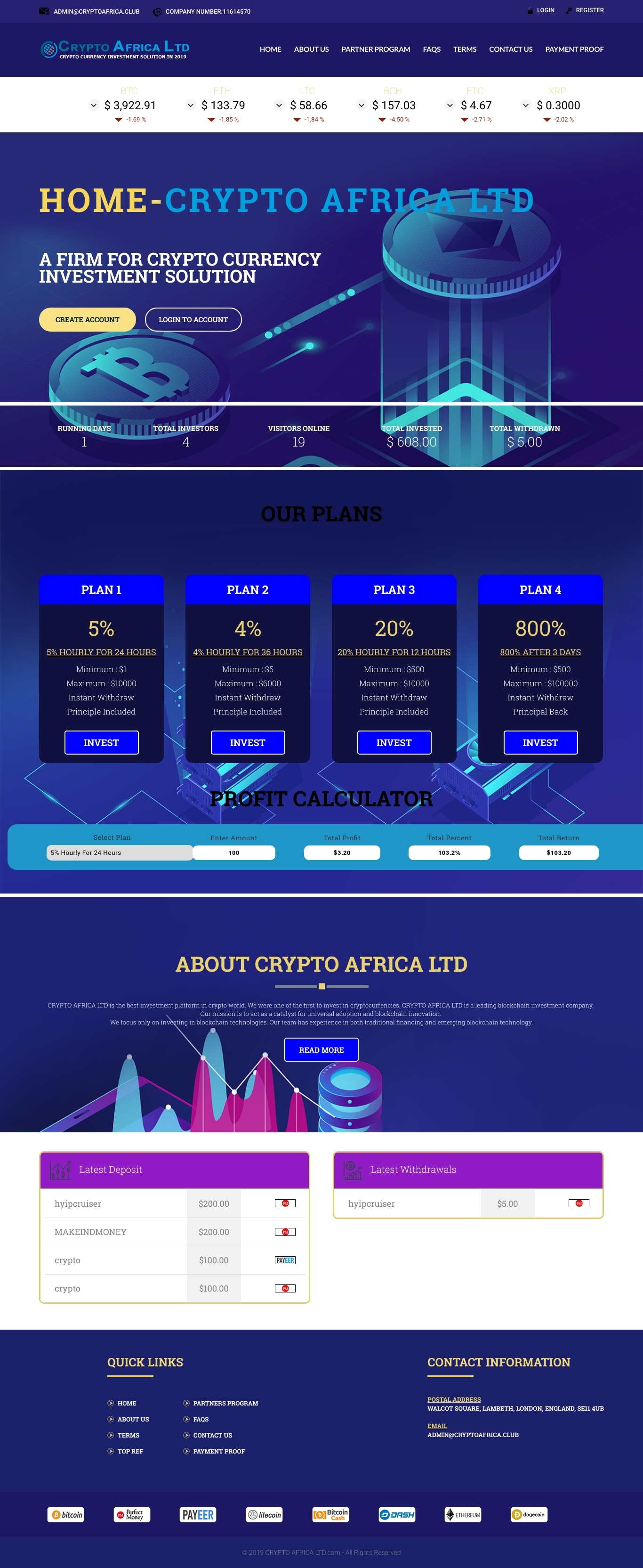 Хайп Cryptoafrica