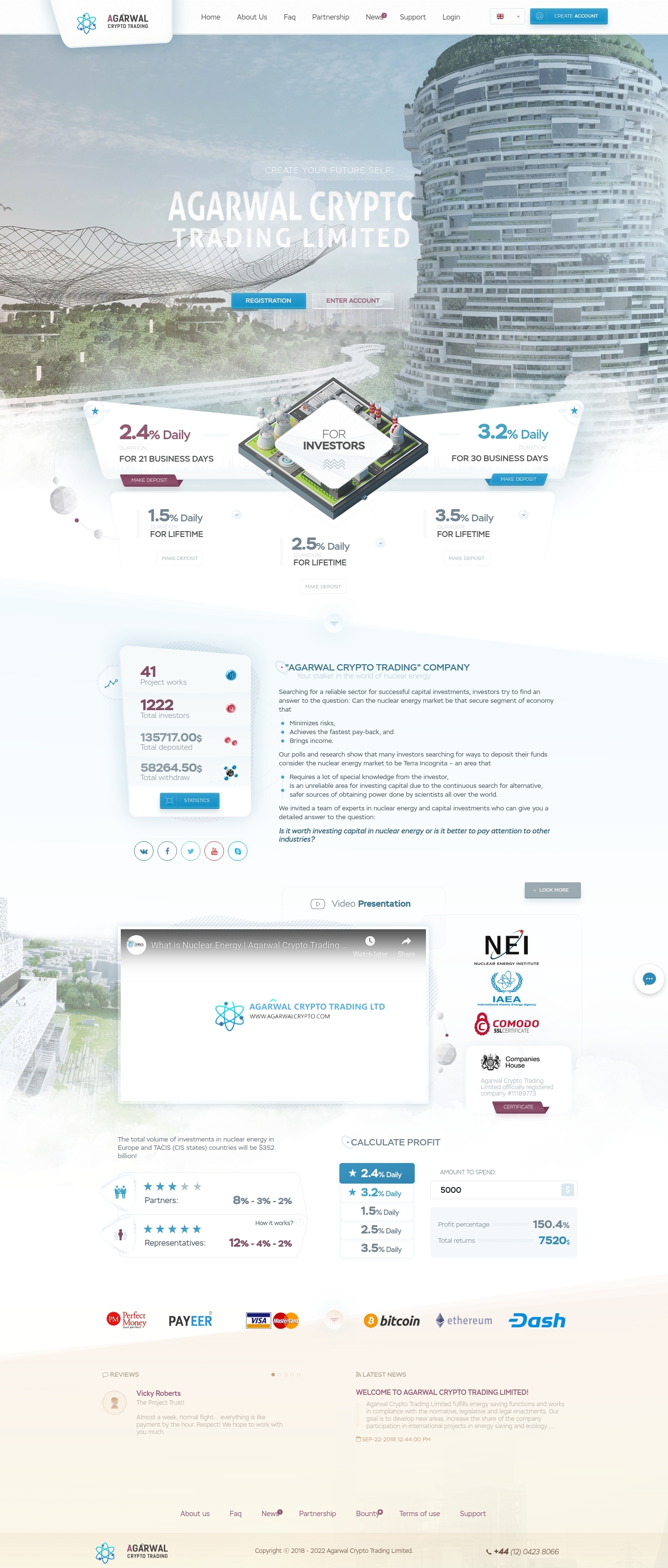 Инвест проект Agarwalcrypto