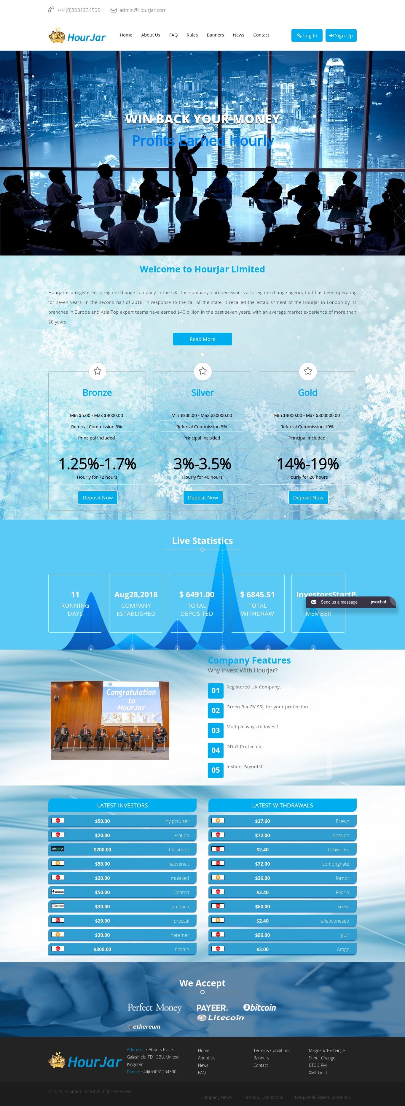 Игровой хайп проект HourJar LTD Игровой хайп проект HourJar LTD