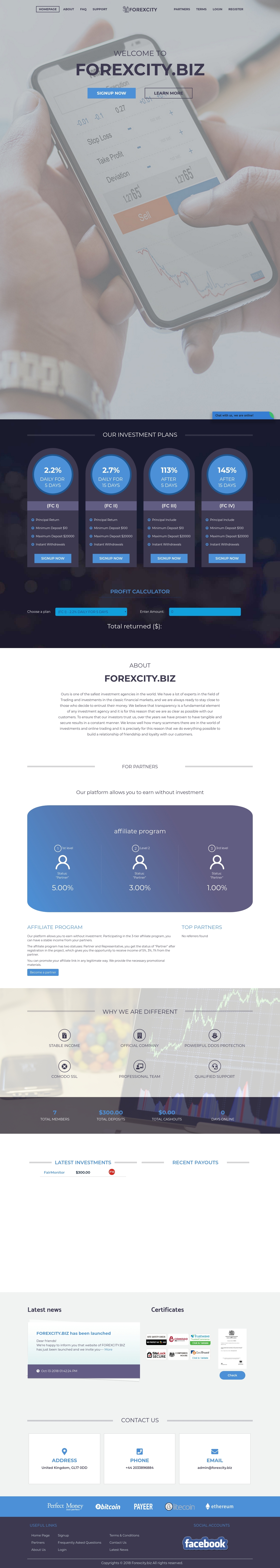 Инвест проект Forex City Инвест проект Forex City