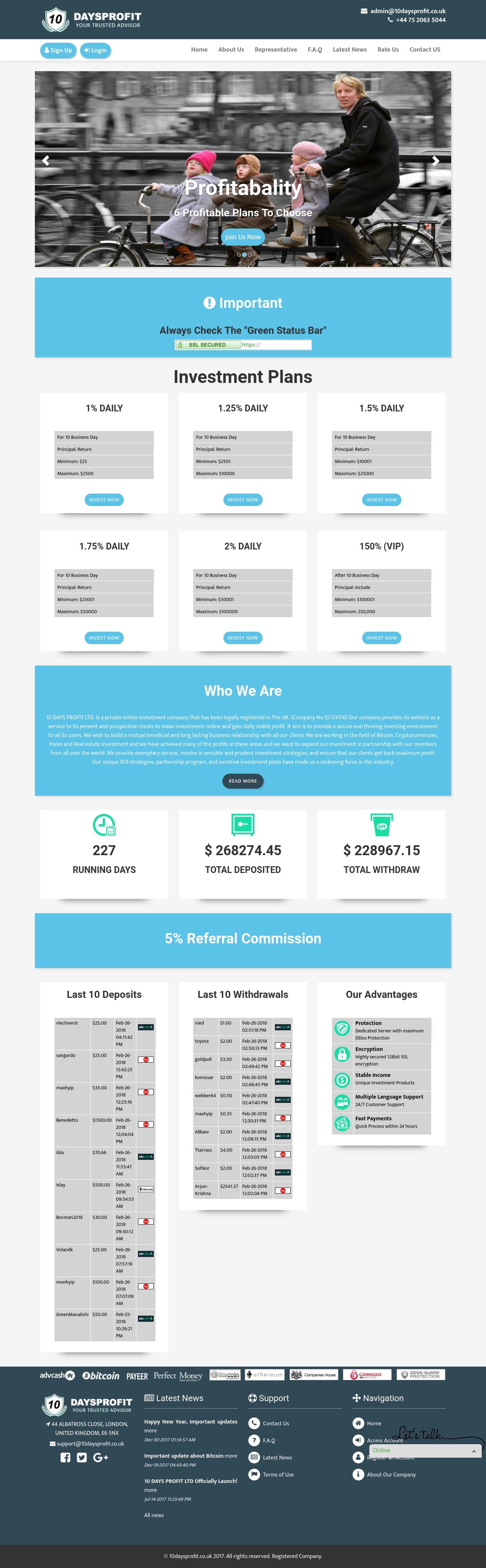 Игровой хайп проект 10 Days Profit