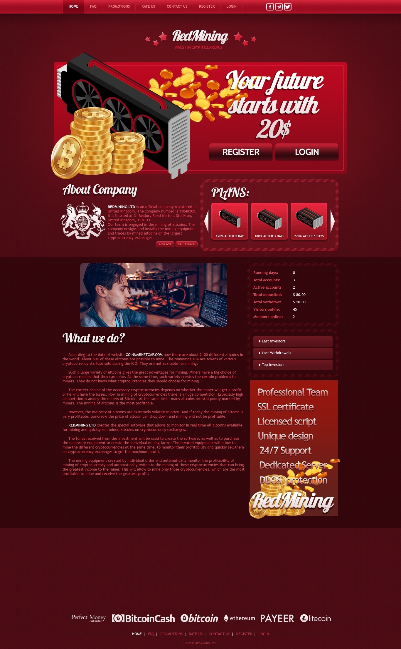 Хайп Redmining Ltd