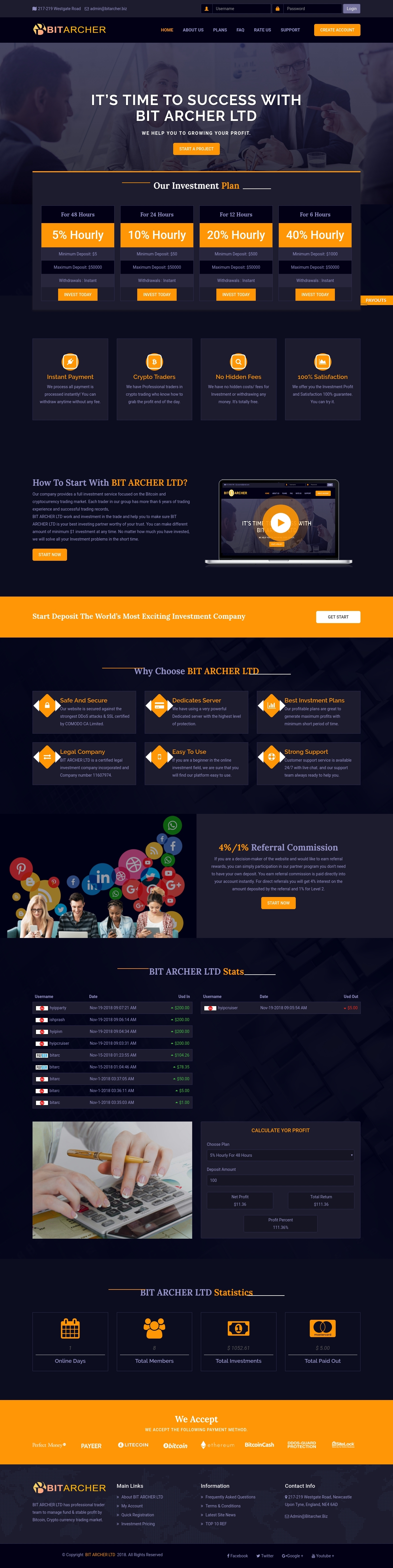 Игровой хайп проект Bitarcher