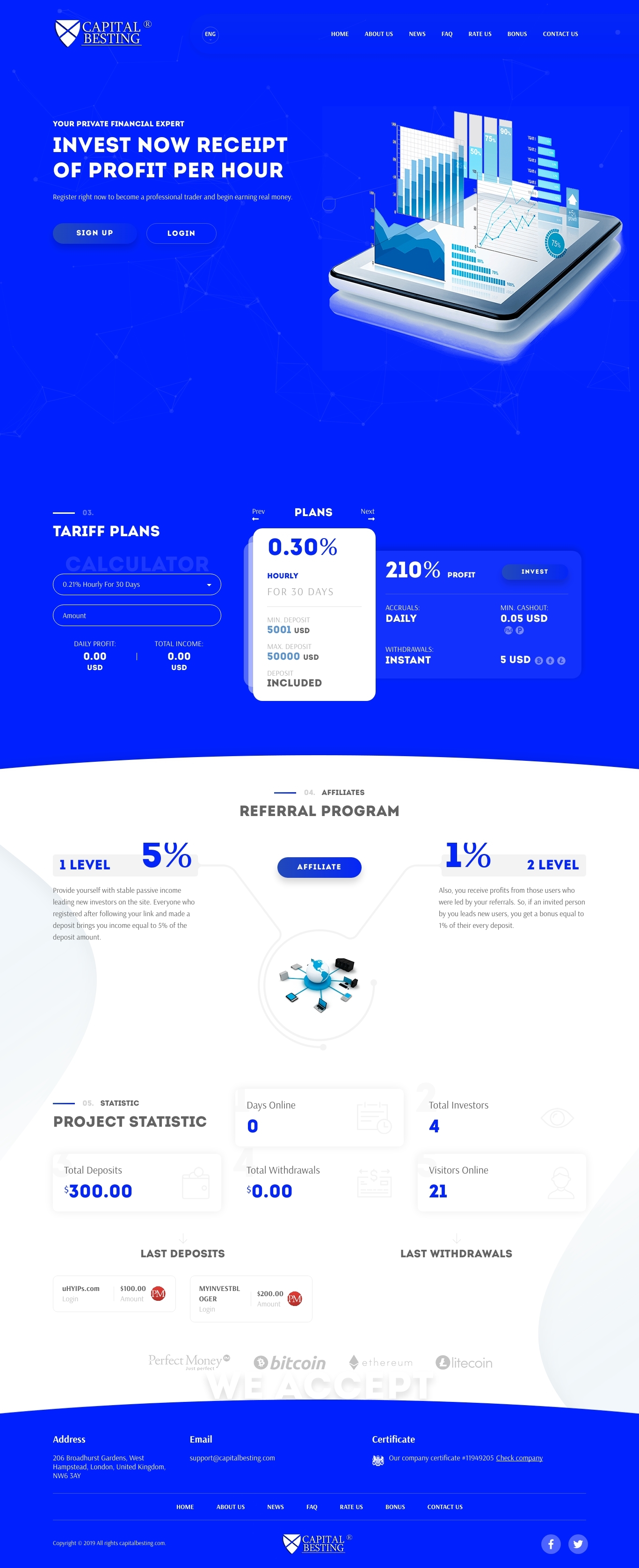 Инвестиционный проект Capital Besting