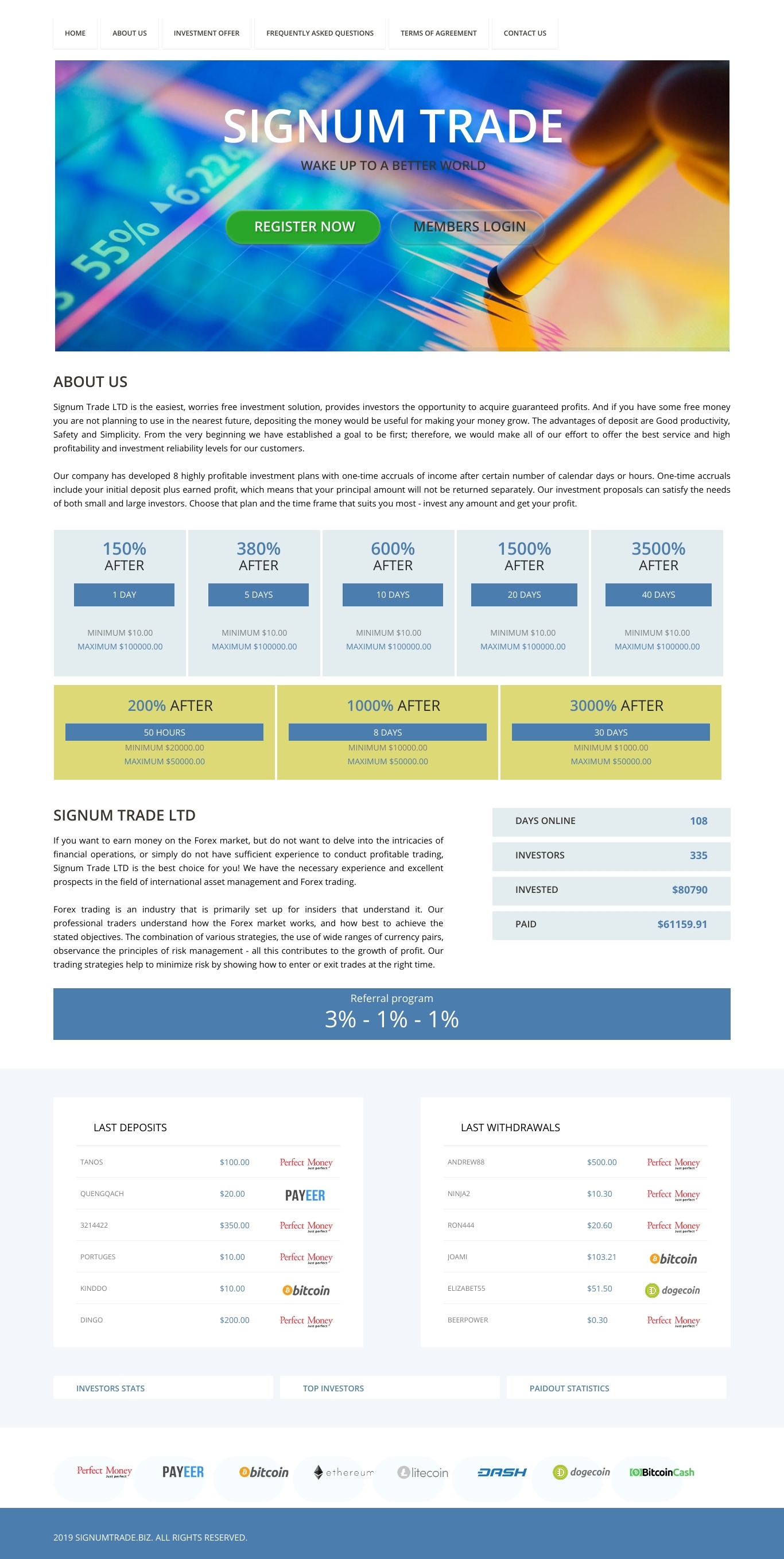 Хайп Signum Trade Хайп Signum Trade