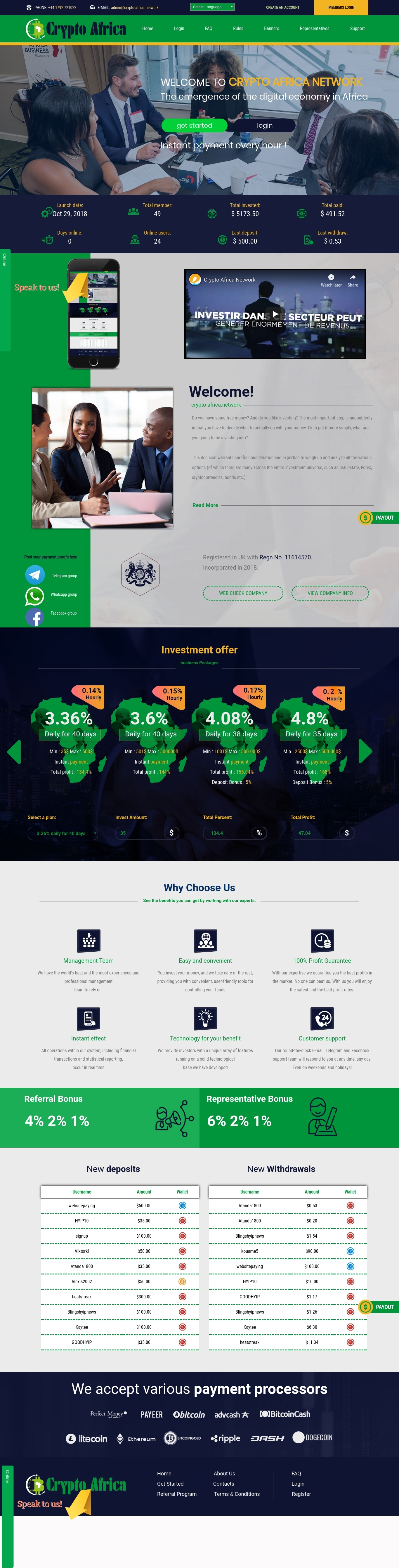Хайп игра Crypto-africa Хайп игра Crypto-africa