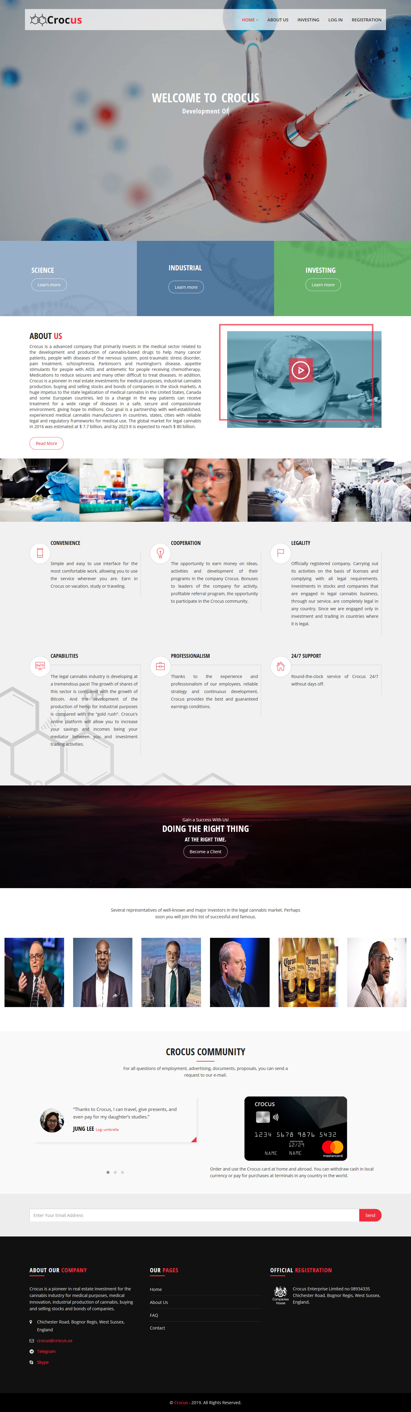 Инвестиционный проект Crocus Инвестиционный проект Crocus