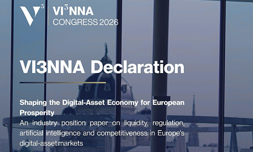 VI3NNA Declaration 2026 Calls for European Digital Asset Infrastructure VI3NNA Declaration 2026 Calls for European Digital Asset Infrastructure