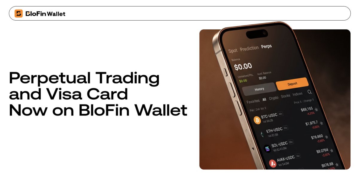 BloFin Wallet Unifies Visa Payments and Perpetual Trading for the Next Era of Finance