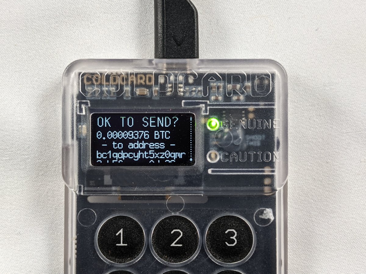 COLDCARD SECURITY RISK: IMMEDIATE ACTION REQUIRED COLDCARD SECURITY RISK: IMMEDIATE ACTION REQUIRED