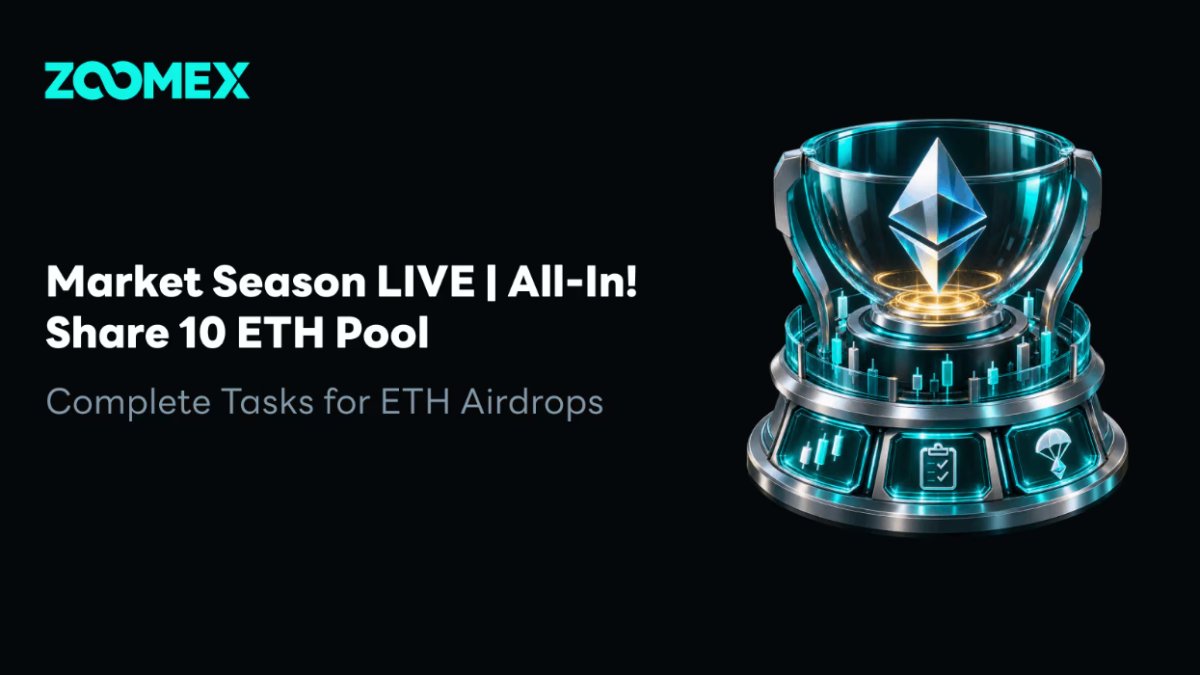 Zoomex Launches 10 ETH Airdrop, Allocating 7 ETH to Futures Trading Rewards