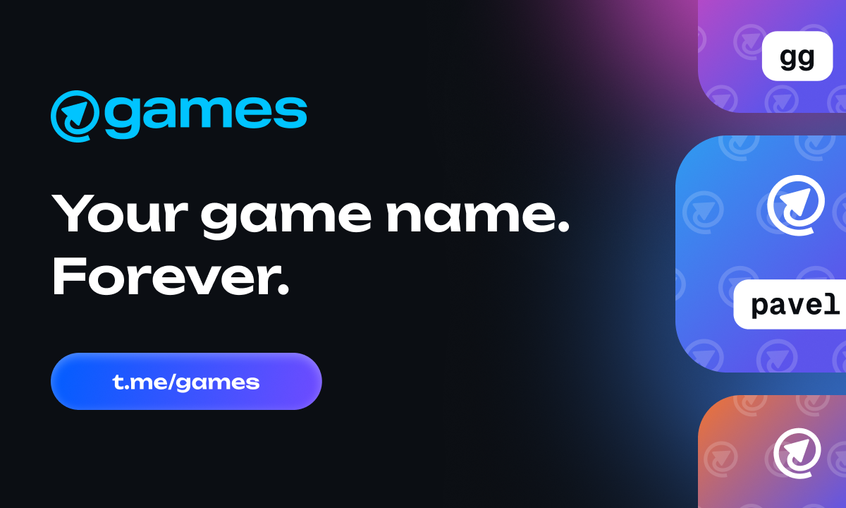 @games Launches Games Names for Decentralized Gaming Names and Profiles on TON @games Launches Games Names for Decentralized Gaming Names and Profiles on TON