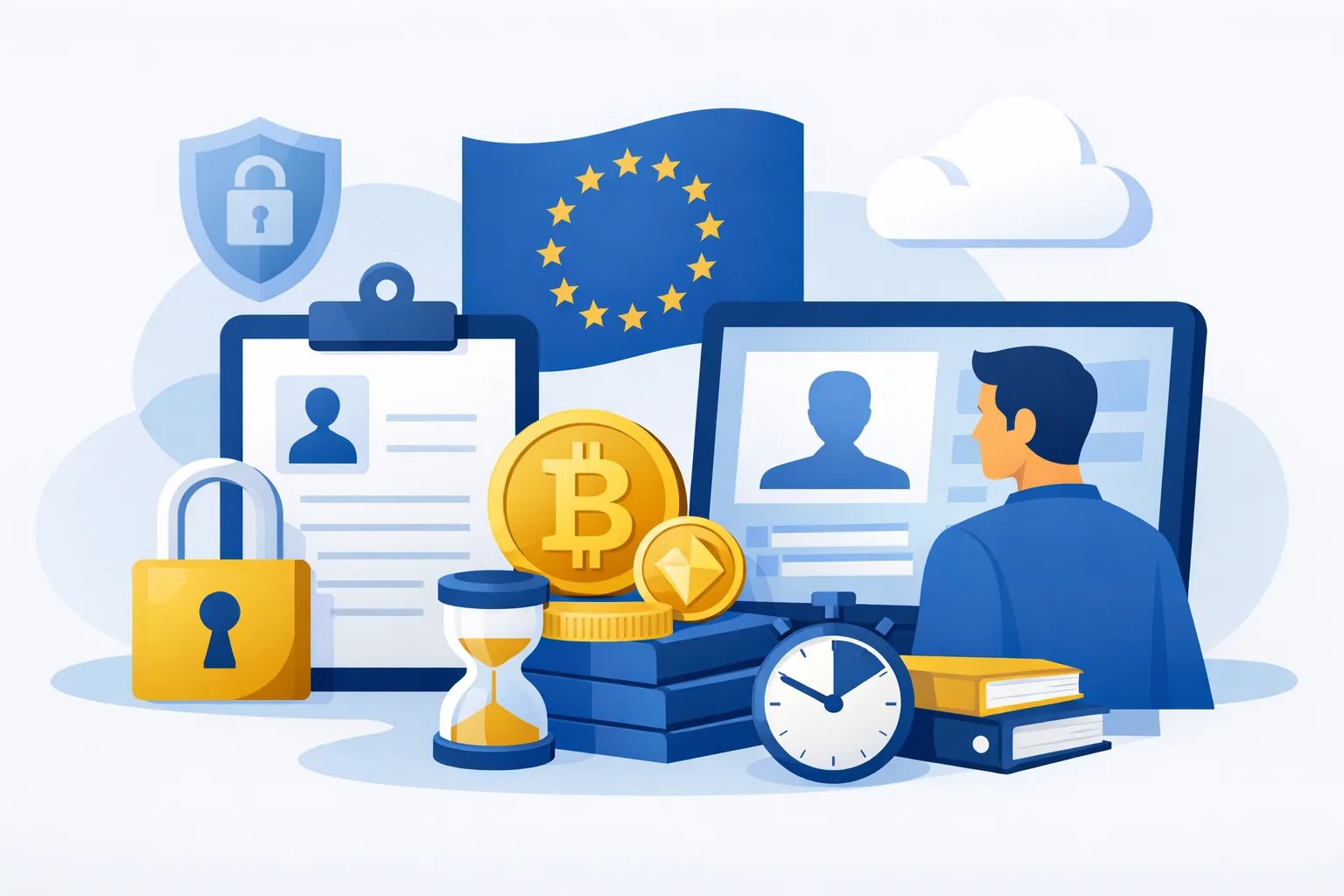 Crypto exchange KYC data retention rules for users in the European Union