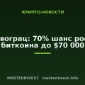 Новограц: 70% шанс роста биткоина до $70 000 Новограц: 70% шанс роста биткоина до $70 000
